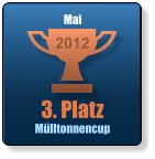 3. Platz Mülltonnencup 2012 Mai