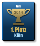 1. Platz Köln 2014 Juni